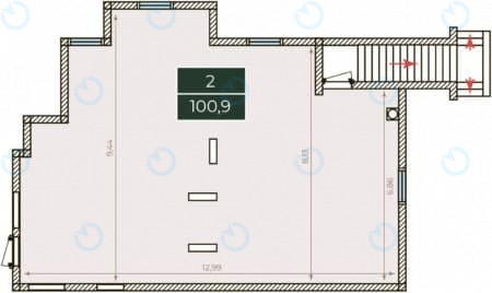 Продажа офиса 100 м.кв 0 этаж Park Land