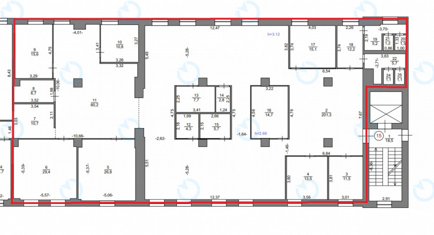 Оренда офісу 464 м.кв 3 поверх Європасаж - фото 24