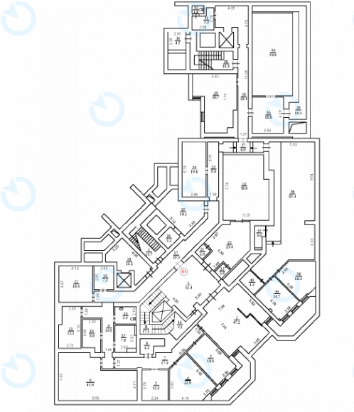 Продажа офиса 2722 м.кв 0-3 этаж Тургеневская, 52/58 - фото 6