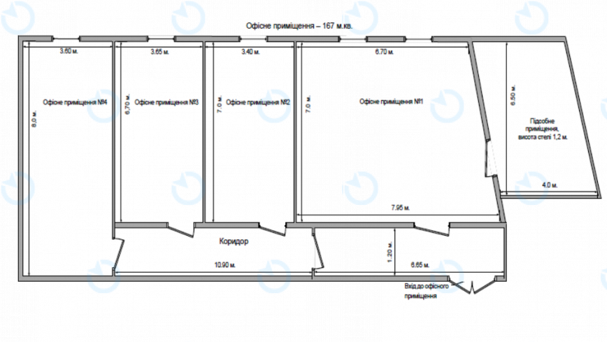 Оренда офісу 167 м.кв 3 поверх Башта № 5 - фото 8