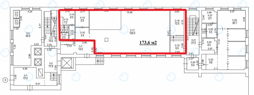 Аренда офиса 173 м.кв 1 этаж Крещатик-Плаза - фото 8