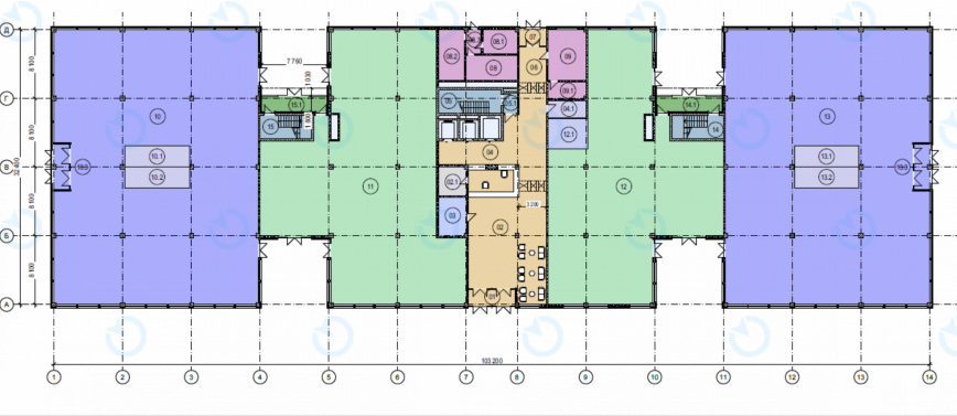 Аренда офиса 3000 м.кв 1,2,3,4 этаж Twelve