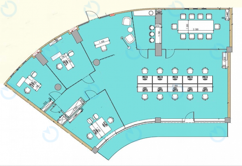Оренда офісу 232 м.кв 5 поверх Wave (Хвиля) - фото 2
