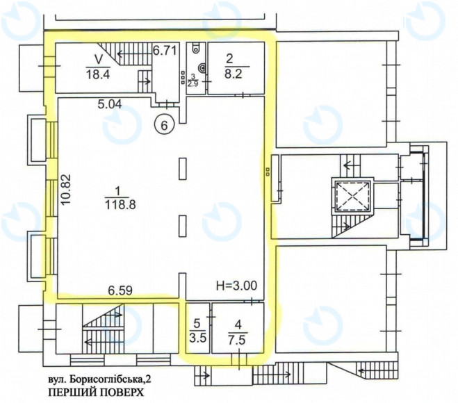 Оренда офісу 141 м.кв 1 поверх Борисоглібська, 2 - фото 4