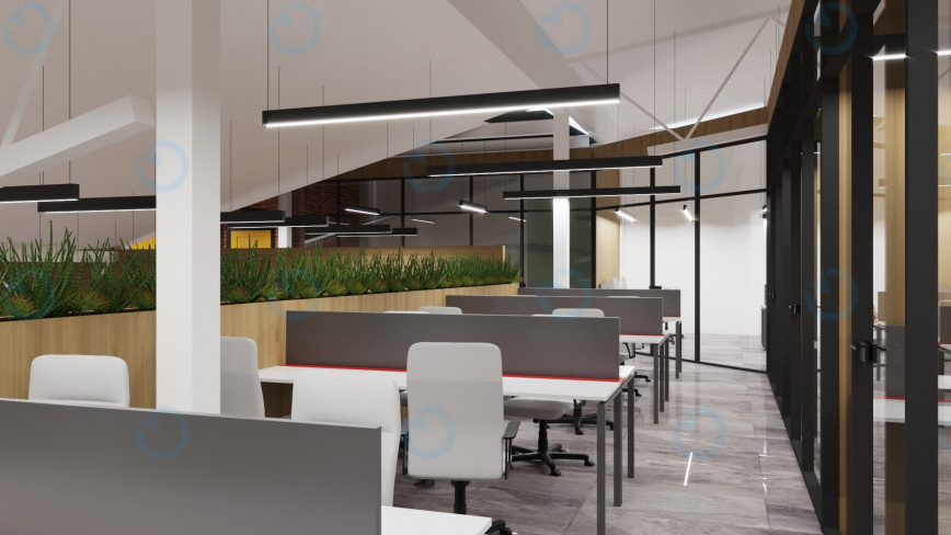 Аренда офиса 1200 м.кв 1 этаж Lofti Panorama - фото 7