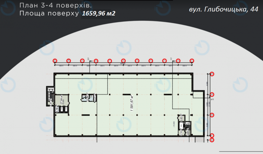 Аренда офиса 1655 м.кв 2-4 этаж Глубочицкая, 44 - фото 2