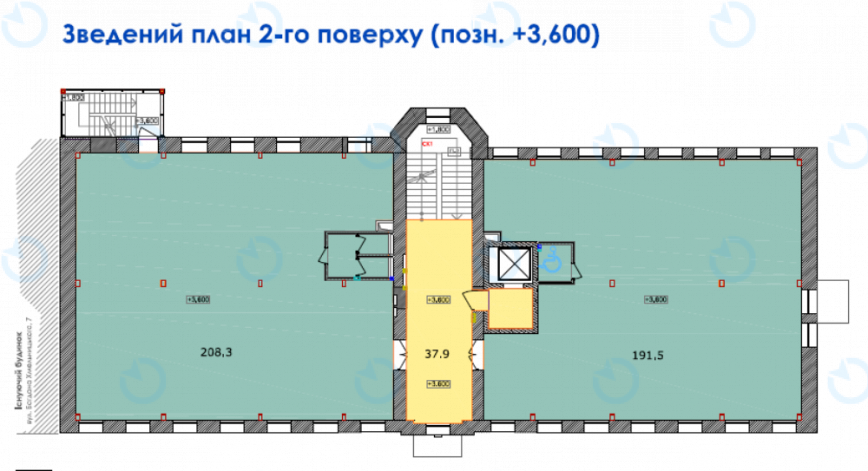 Аренда офиса 2100 м.кв 1-2 этаж Богдана Хмельницкого, 9А - фото 2