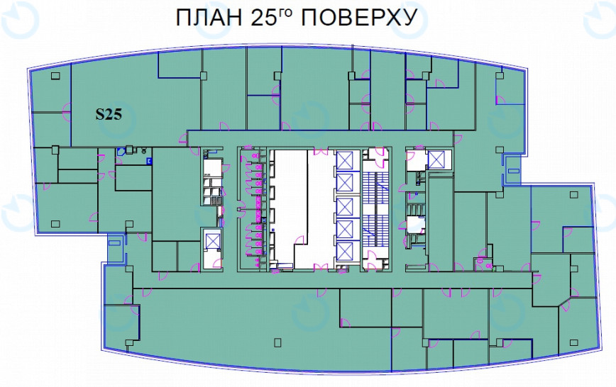 Оренда офісу 1729 м.кв 25 поверх 101 TOWER