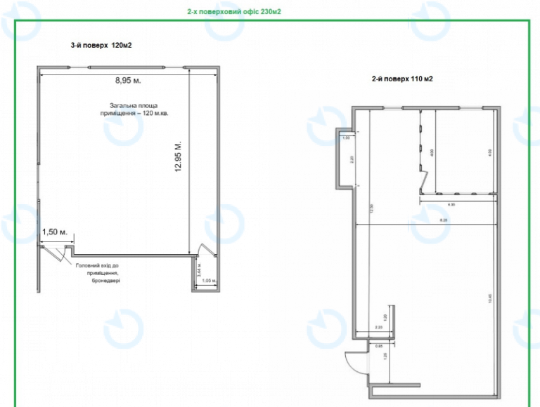 Оренда офісу 230 м.кв 2-3 поверх Башта № 5 - фото 3