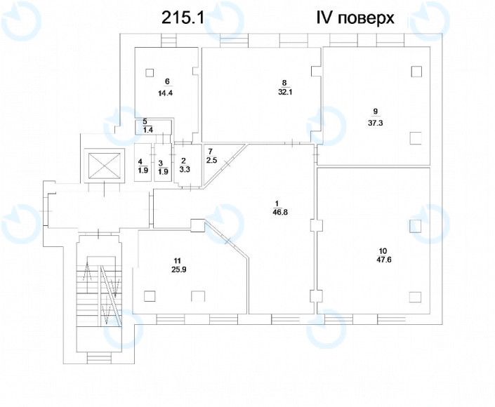 Оренда офісу 215 м.кв 4 поверх Іллінський - фото 13