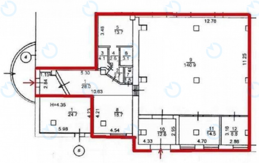 Оренда офісу 290 м.кв 1 поверх Верхній Вал, 66А - фото 8