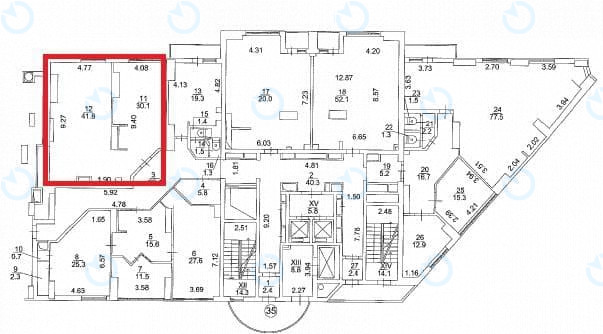 Аренда офиса 71 м.кв 3 этаж Европа Плаза - фото 9