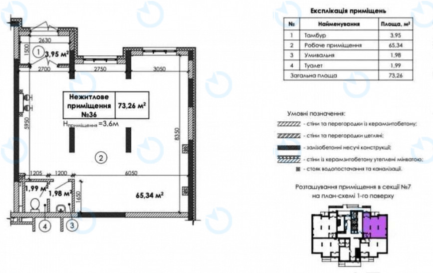 Аренда офиса 74 м.кв 1 этаж Каховская, 60