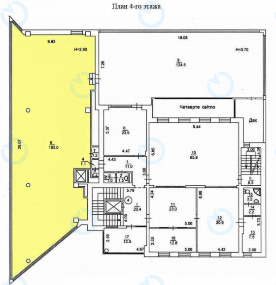 Оренда офісу 185 м.кв 4 поверх Володимирська, 77-А - фото 16