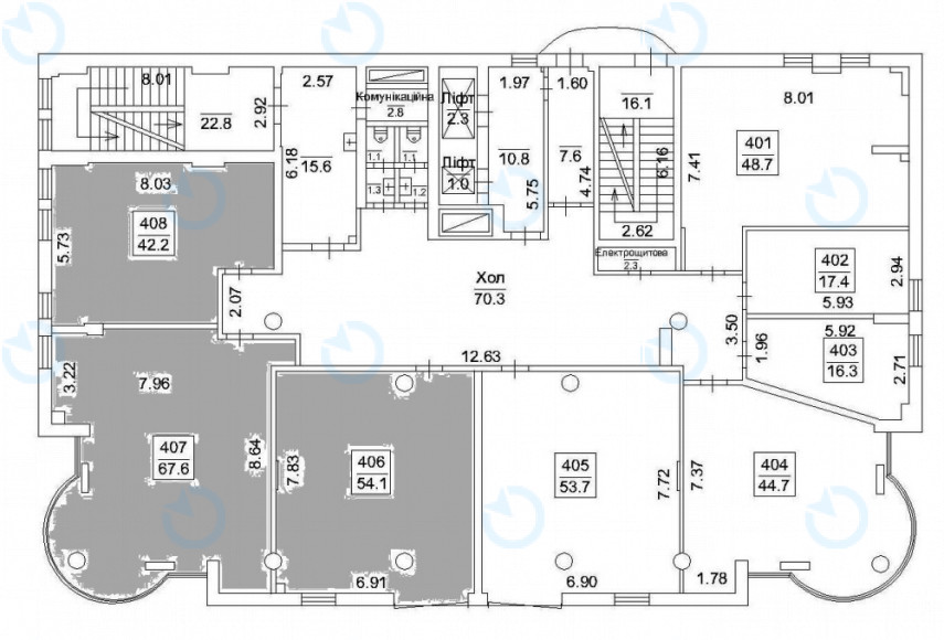 Оренда офісу 55 м.кв 4 поверх Сапфір - фото 5