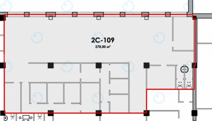 Аренда офиса 278 м.кв 1 этаж Форум Парк Плаза - фото 9