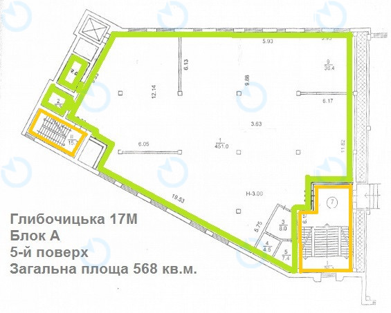 Оренда офісу 520 м.кв 5 поверх Глибочицька, 17М - фото 23