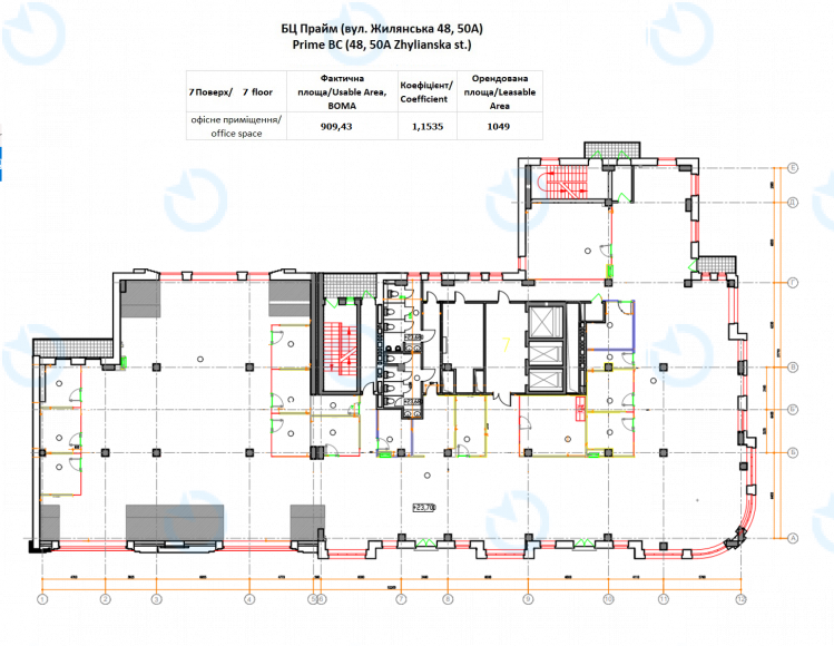 Аренда офиса 1049 м.кв 7 этаж Прайм (Prime) - фото 30