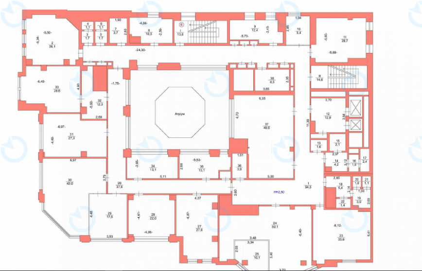 Оренда офісу 650 м.кв 2-7 поверх Пушкінська, 26/8 - фото 7
