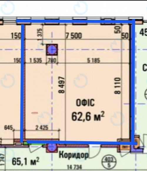 Оренда офісу 75 м.кв 4 поверх Павлівська, 23 - фото 2