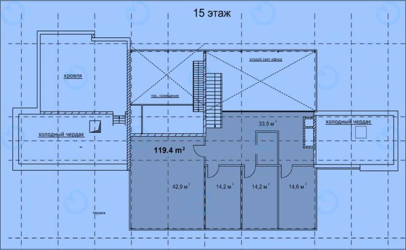 Оренда офісу 303 м.кв 14 поверх М-Міст - фото 15