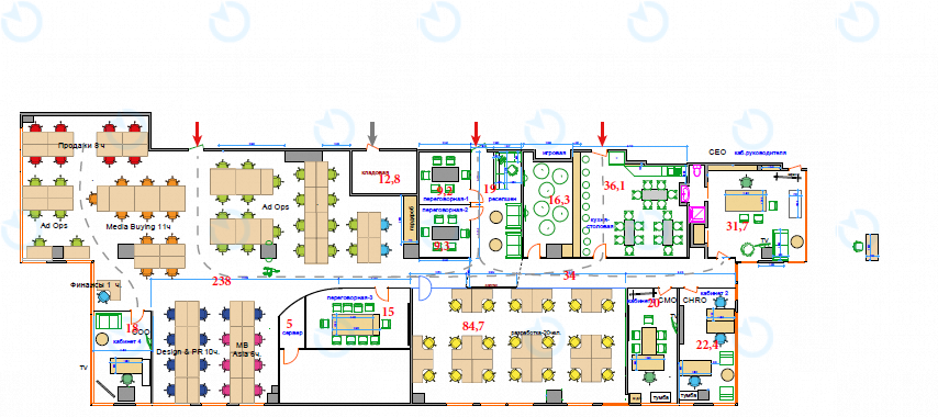 Оренда офісу 314 м.кв 10 поверх Леонардо (II черга) - фото 7