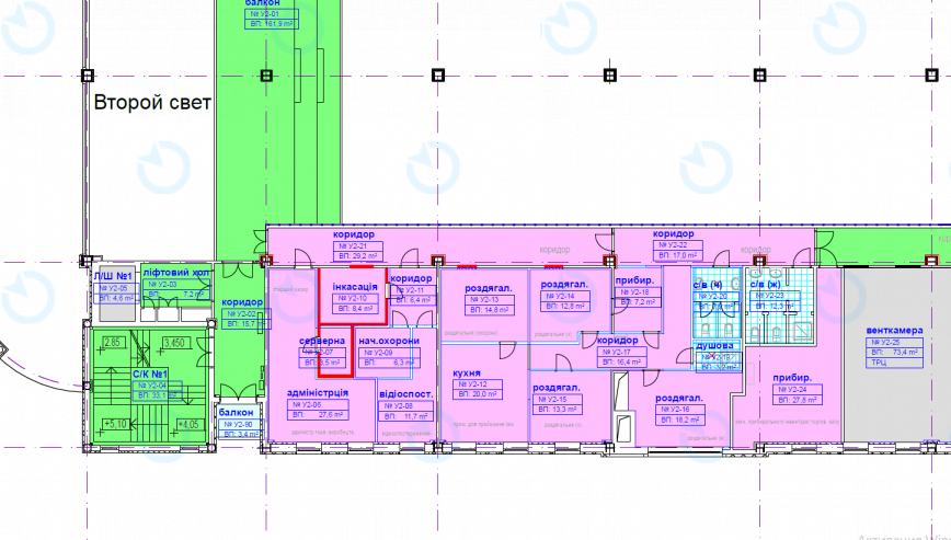 Аренда офиса 303 м.кв 2 этаж Ультрамарин - фото 14