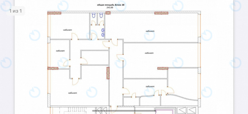 Оренда офісу 244 м.кв 2 поверх Січових Стрільців, 50