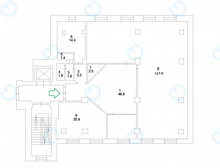Аренда офиса 215 м.кв 4 этаж Ильинский - фото 6