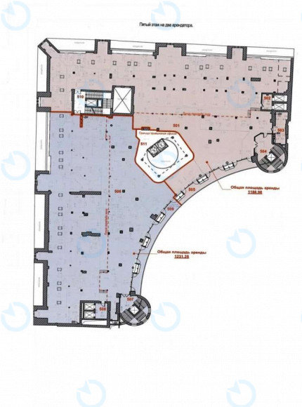 Оренда офісу 1188 м.кв 5 поверх ARENA CITY