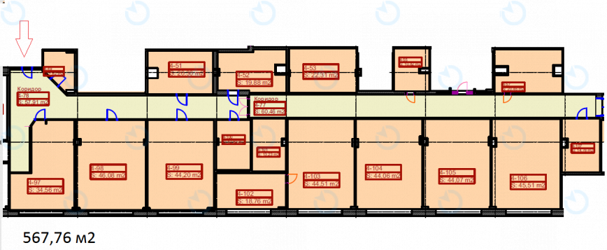 Аренда офиса 698 м.кв 4 этаж Сурикова, 3а - фото 9