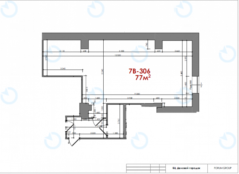 Аренда офиса 77 м.кв 3 этаж Форум Деловой Городок - фото 9